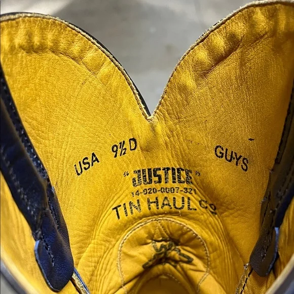 Tin Haul Brown and Blue Cowboy Boots - Picture 2 of 7